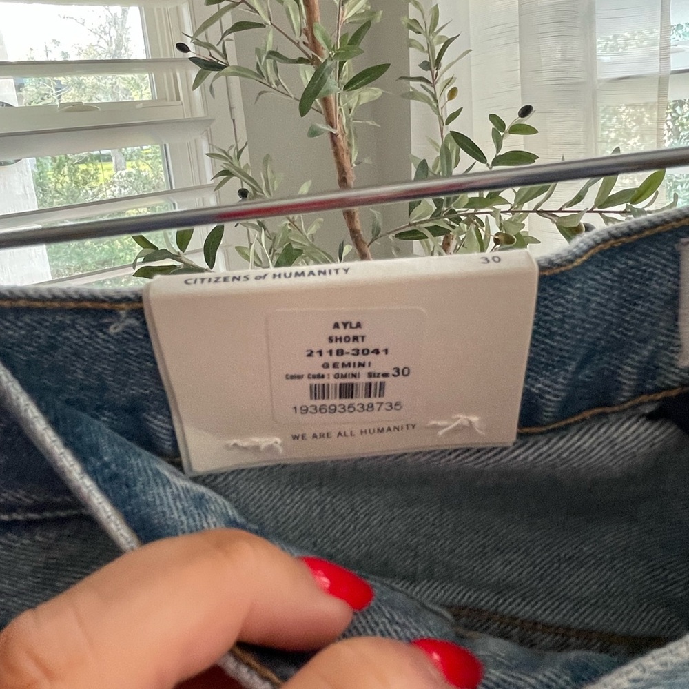 Citizens Of Humanity Light Blue Denim Jean Shorts - Picture 8 of 12